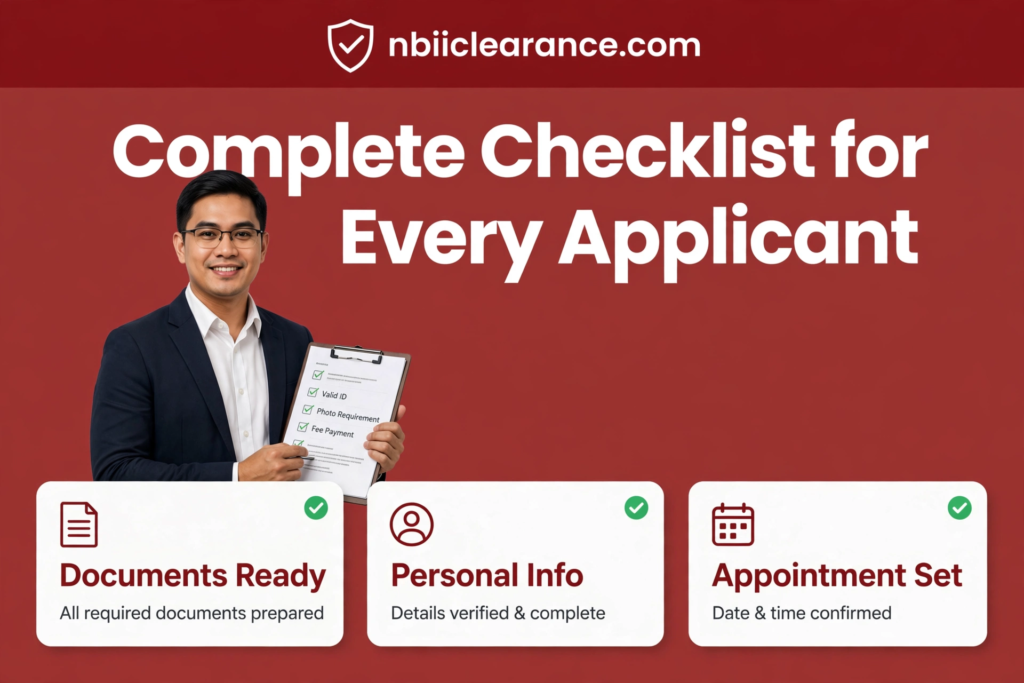 Complete Checklist for Every Applicant