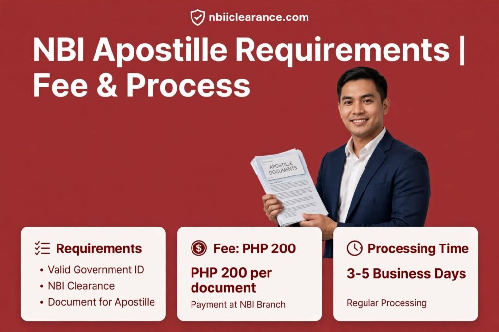NBI Apostille Requirements | Fee & Process