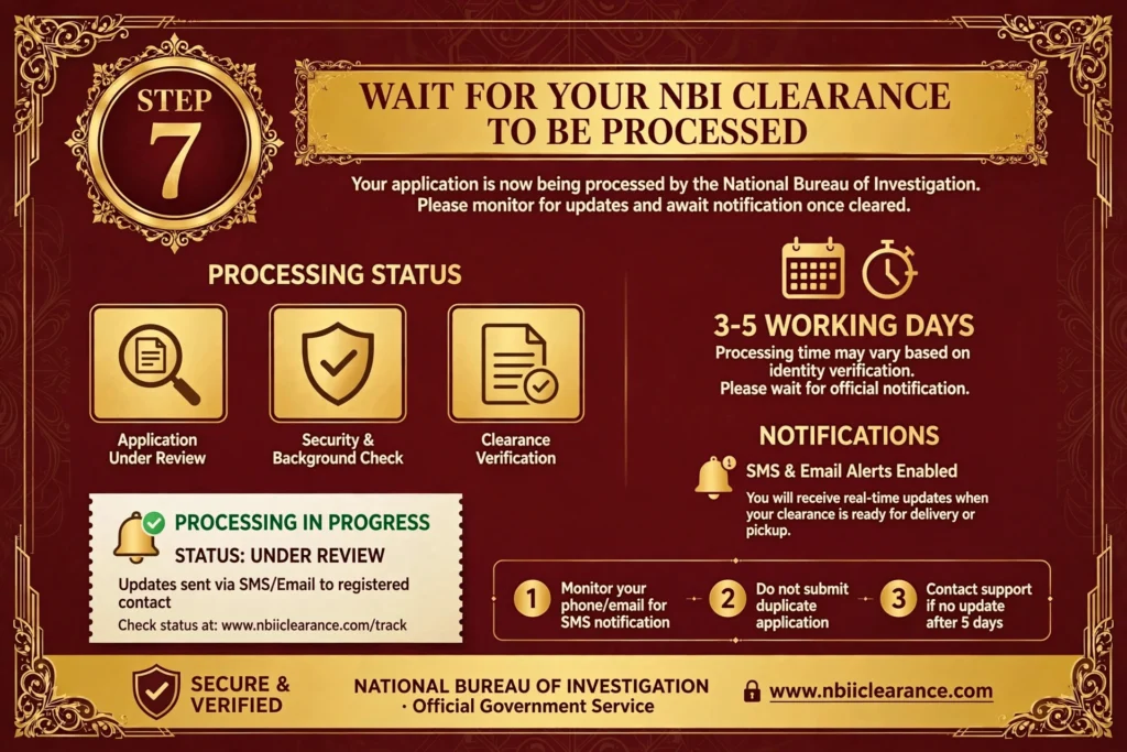 Wait for Your NBI Clearance to Be Processed​