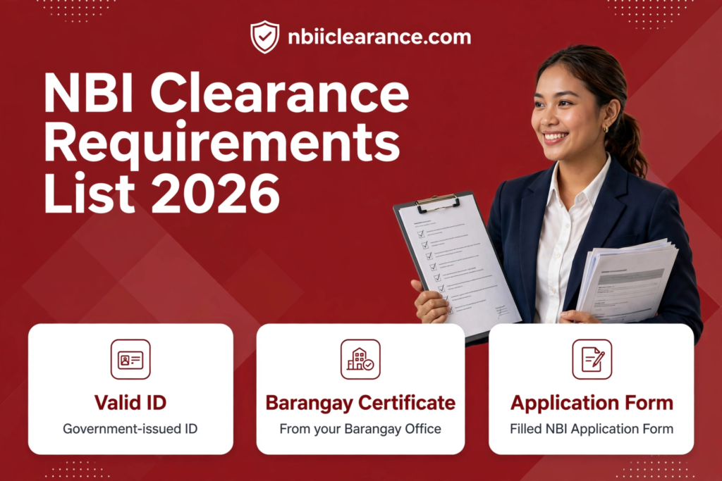 NBI Clearance Requirements List 2026
